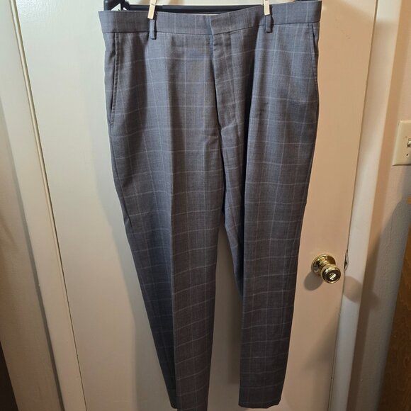 Joseph A. Bank 43R gray 100% wool suit and pants - Picture 7 of 12